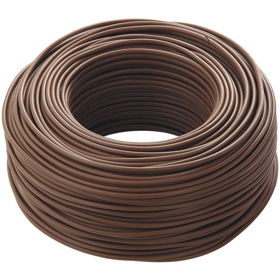 Cavo elettrico unipolare FS17 450/750V 1x2.5mm² matassa da 100m - marrone Cavo elettrico unipolare FS17 450/750V 1x2.5mm² matassa da 100m - marrone